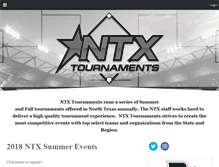 Tablet Screenshot of ntxtournaments.net