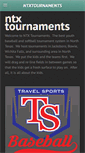 Mobile Screenshot of ntxtournaments.com